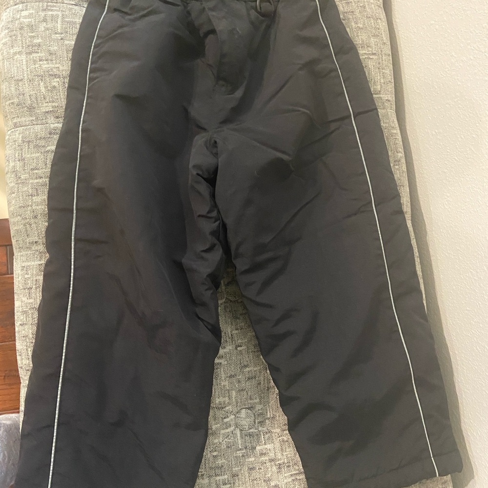 Wonderkids Black Joggers with White Trim